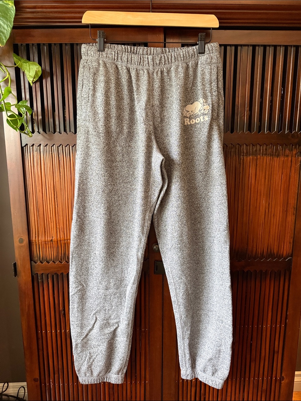 Roots Heather Gray Cabin Sweatpants